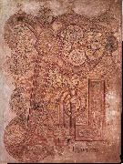 unknow artist Chi-Rho page from the Book of Kells Germany oil painting artist